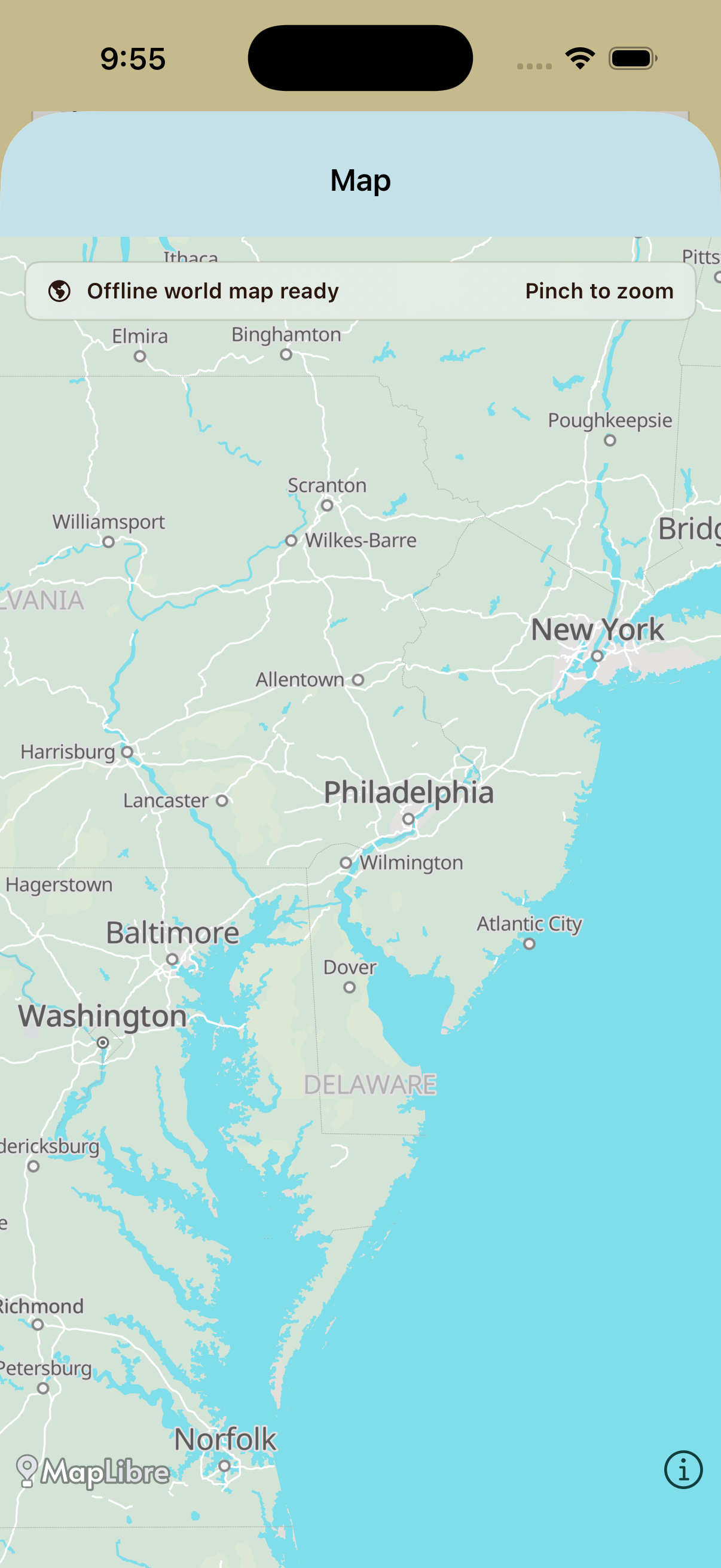 Offline map in ArkFile iOS